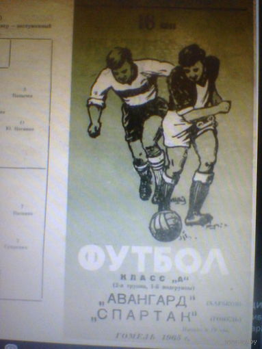 16.06.1965--Спартак Гомель--Авангард Харьков