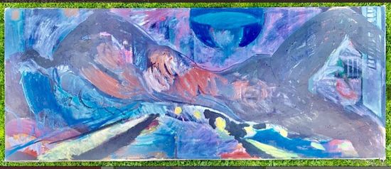 Кищенко;80см.на 2 метра "Ночь";х/м;1994г;