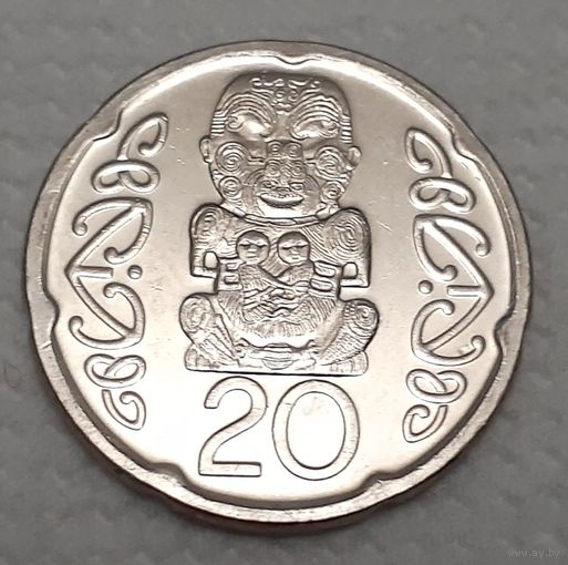 Новая Зеландия 20 центов, 2008 (3-8-115)