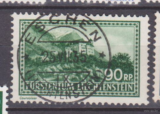 Архитектура  Лихтенштейн 1934 год Лот 55 менее 15 % от каталога по курсу 3 р   штамп Эшен Лихтенштейн