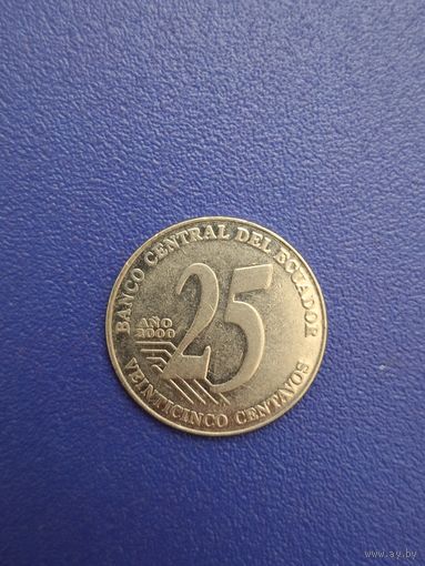 Эквадор 25 сентаво 2000 года