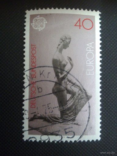 ФРГ. Скульптура. 1974г. гашеная