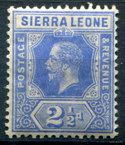 Британские колонии - Сьерра-Леоне - 1912г. - король Георг V, 2 1/2 P - 1 марка - MH [Mi 85]. #4-B5-130-A-1