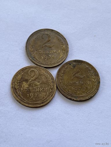 2 копейки 1926,28,29