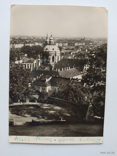Открытка. Прага. 1950-е гг. Подписана!