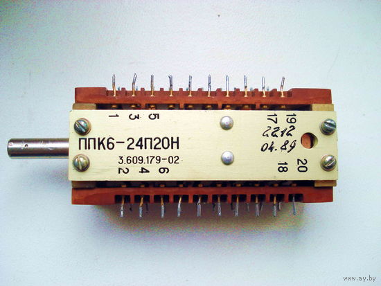 Переключатель ППК6-24П20Н