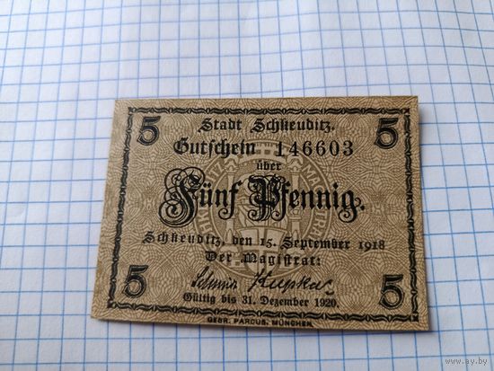 Германия 5 пфенингов (10)