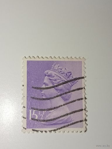 Великобритания 1971 Профиль королевы Елизаветы II, созданный на основе скульптуры Арнольда Машина
