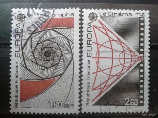 Франция 1983 Европа, кино и фото Михель-4,0 евро гаш полная серия