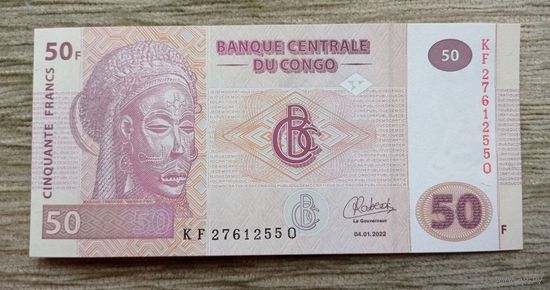 Werty71 Конго 50 франков 2022 UNC банкнота