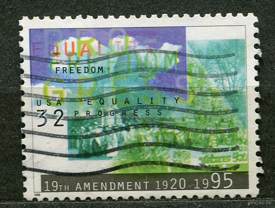 Избирательное право для женщин. США. 1995. Полная серия 1 марка