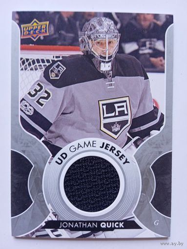 Хоккейная карточка НХЛ джерси Jonathan Quick (Лос-Анджелес)