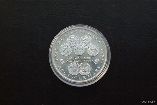 10 марок 1998 Германия, 50 лет Немецкой марке