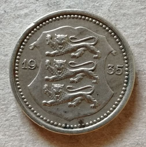 Эстония первая Республика, 20 центов, 1935 год, KM# 17