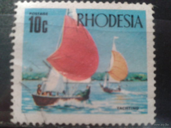 Родезия, 1970. Парусники на озере Макливейн