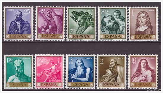 Живопись Испания 1963 (Мих.1384-393)  -- Художник : Хосе де Рибера–MNH** (И)