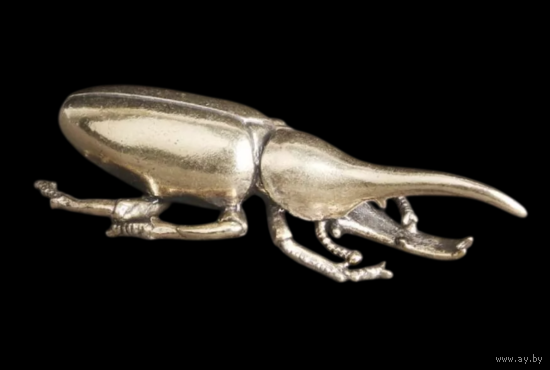 Статуэтка Жук Геркулес Латунь