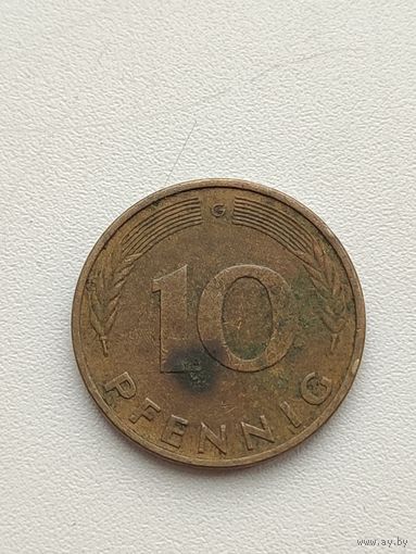 Германия. 10 пфеннигов 1978 года. G