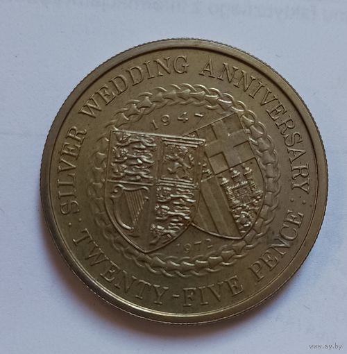 25 пенсов о-в Мен 1972