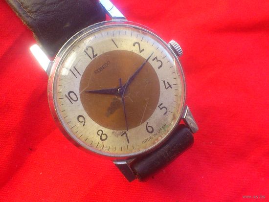 Часы ПОБЕДА 2608 1МЧЗ им. КИРОВА из СССР 1956 года, с ЦЕНТРАЛЬНОЙ СЕКУНДНОЙ, ВИНТАЖ