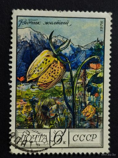 1976 СССР. Цветы Кавказа. Рябчик желтый