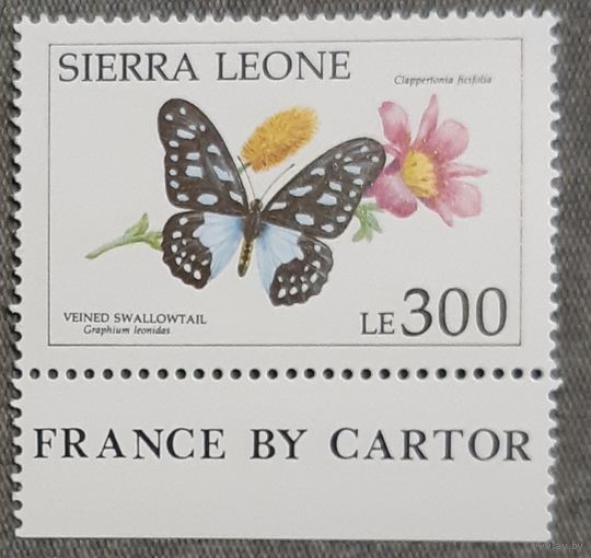 1991  Бабочка парусника жилкового Сьерра -Леоне