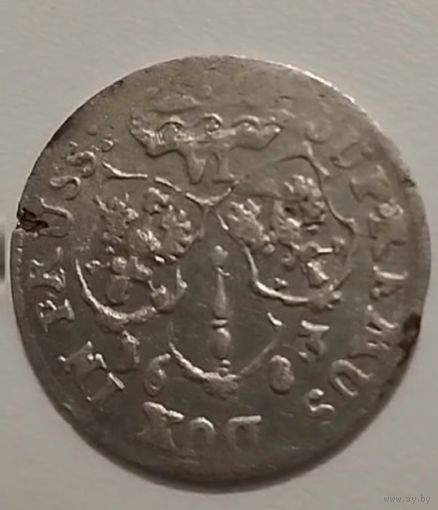 6 грошей 1683г., PRUSS:( вместо PRUSSIA) не частая разновидность штемпеля.