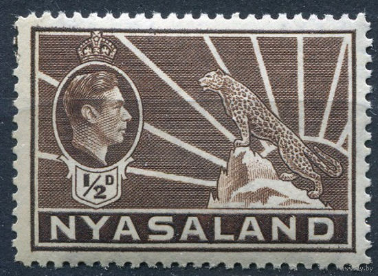 1938 Ньясаленд ** Леопард, марка из серии, Британские колонии