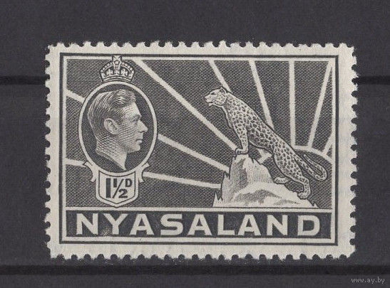 1938 Ньясаленд /NYASALAND** 1.5d Леопард, Георг VI