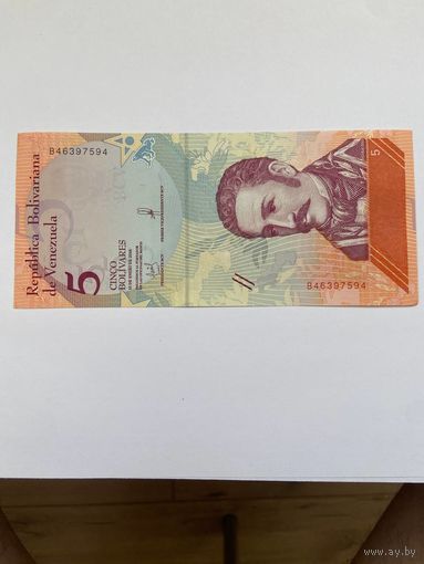 5 болливаров Венесуэла