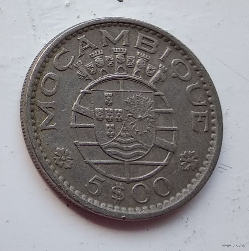 Мозамбик 5 эскудо, 1973 5-3-8