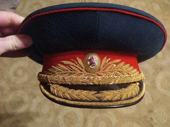 Фуражка генеральская парадная ВС СССР Размер 58 1986 год 43 ЦЭПК