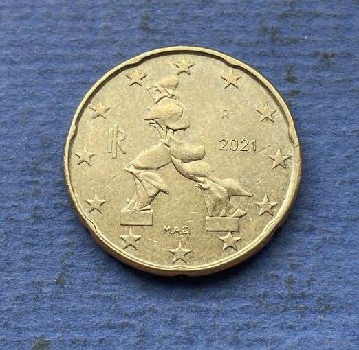 Италия 20 евроцентов 2021