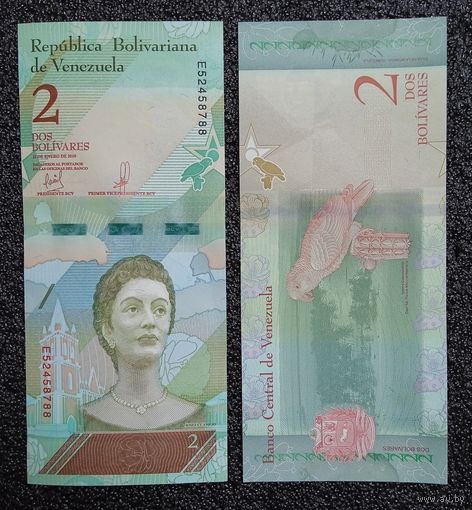2 боливара Венесуэла 2018 г. UNC