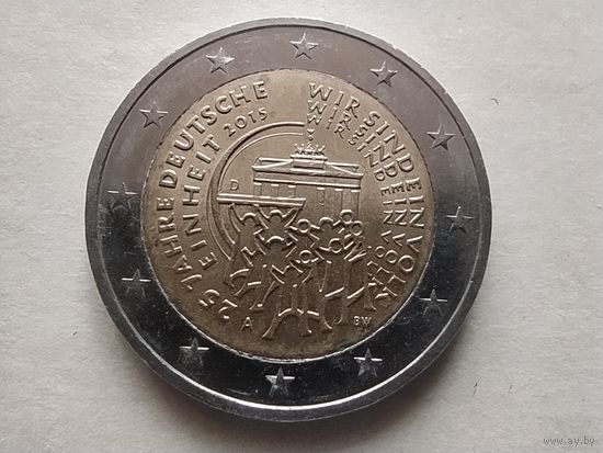 2 ЕВРО, ГЕРМАНИЯ (25-летие объединения Германии) 2015(A)