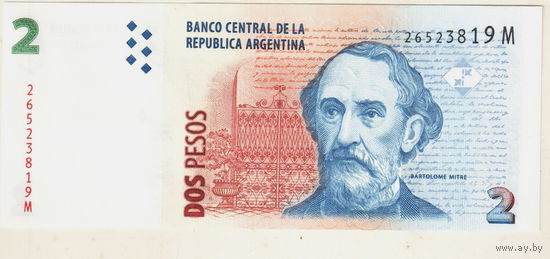 Аргентина 2 песо 2002