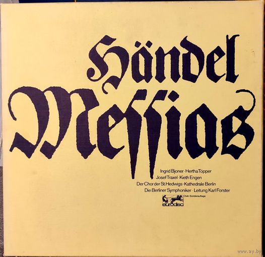 Handel - Messias 3LP-box 1961