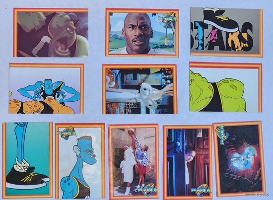 Наклейки Космический матч (Space Jam) 1996  ЛОТ 11 ШТУК