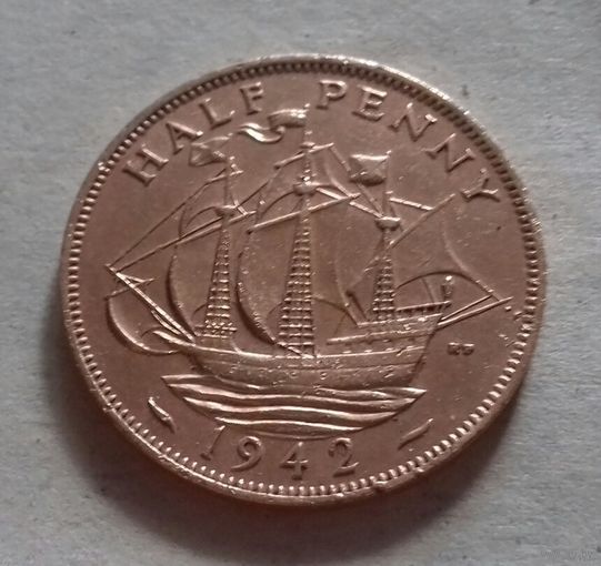 1/2 пенни, Великобритания 1942 г., Георг VI