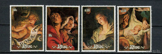 Ниуэ - 1988 - Рождество. Искусство  [Mi. 737-740]  полная серия MNH