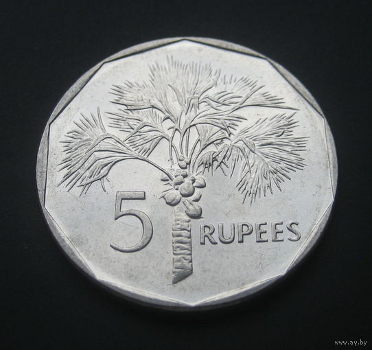 Сейшельские острова 5 рупий. 2010г.