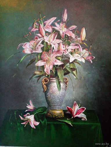 Ревяков "Лилии", 80х65см х.м. 2022г.