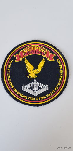 Шеврон спецназ Ястреб СИЗО-3 УДИН МВД по Гомельской области