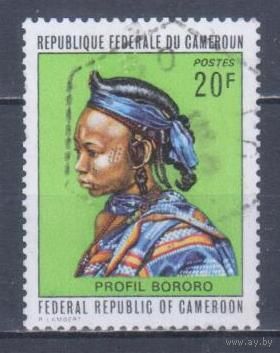 [1463] Камерун 1972. Культура Африки.Женская прическа. Гашеная марка.