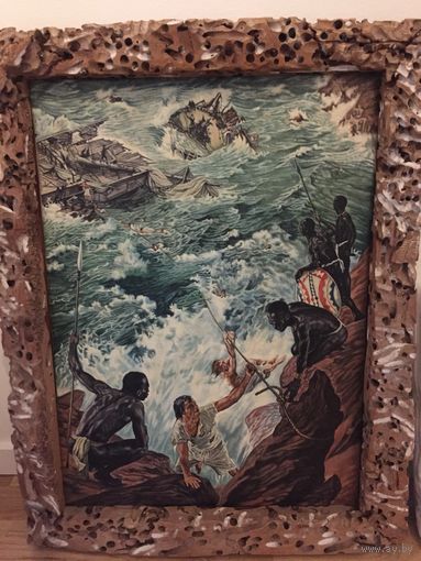 Картина.Винтаж.1985г.Запад.