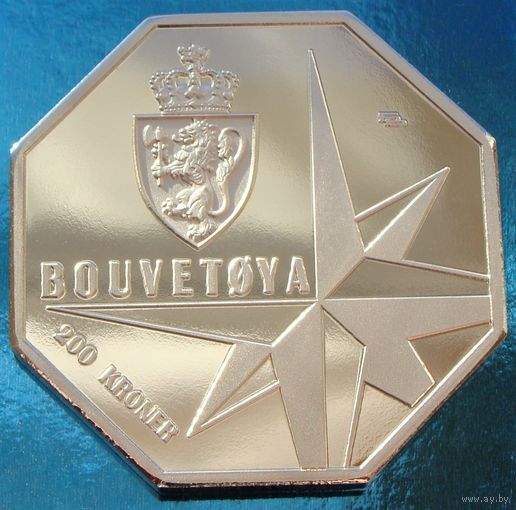 Остров Буве.  200 крон 2021 год  "Касатка"  Unusual
