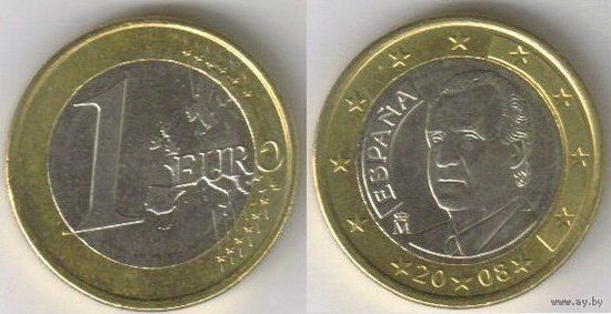 Испания. 1 евро (2008, XF)