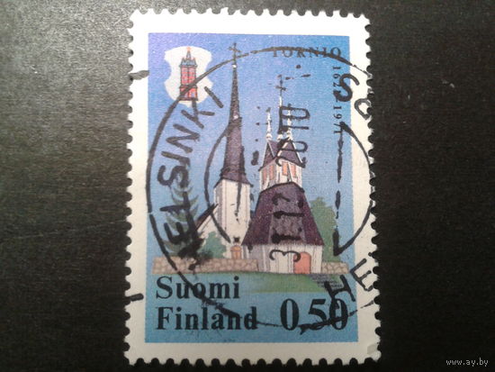 Финляндия 1971 кирха, герб г. Торнио