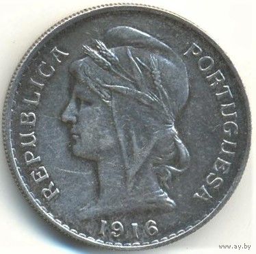 Португалия. 50 сентаво 1916 г.
