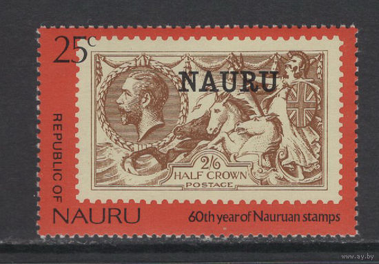 Науру /NAURU 1976** Почта 60 лет выпуска первых марок колонии Король Георг V